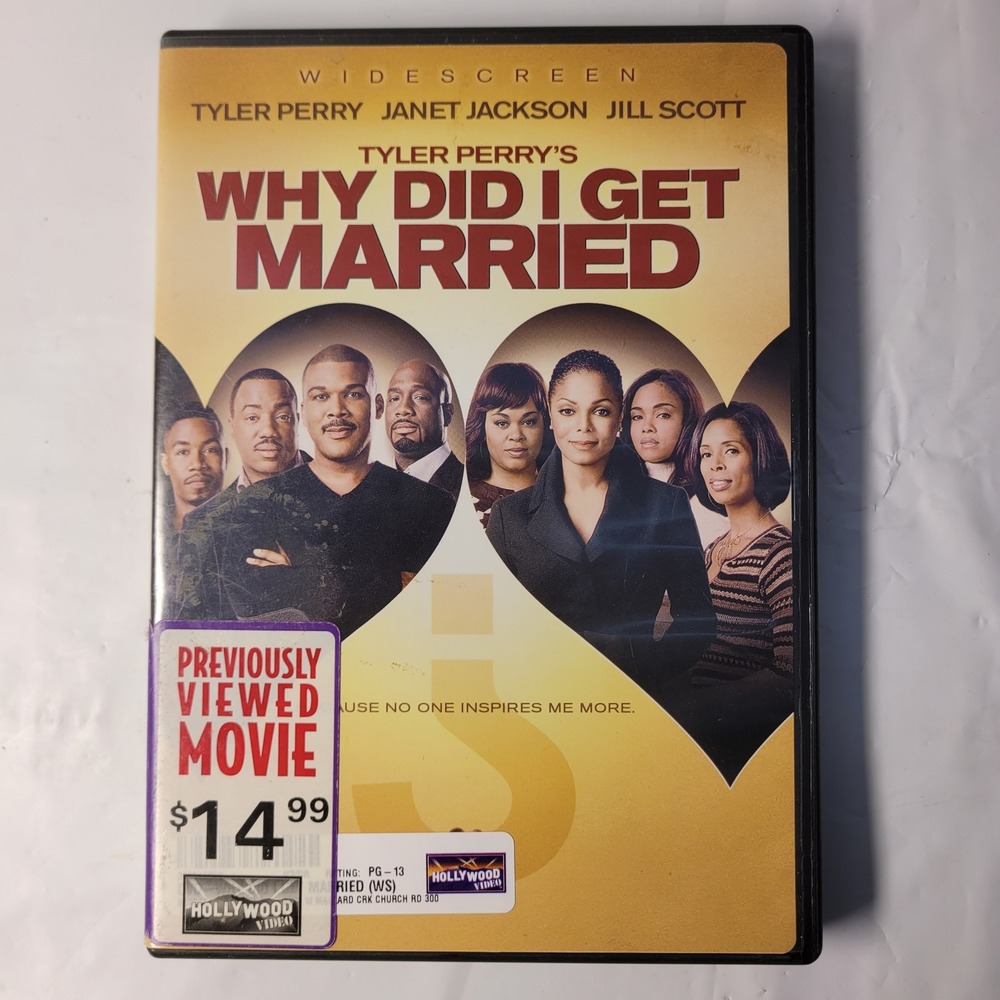 Lionsgate Why Did I Get Married DVD Tyler Perry Janet Jackson Jill Scott PG-13